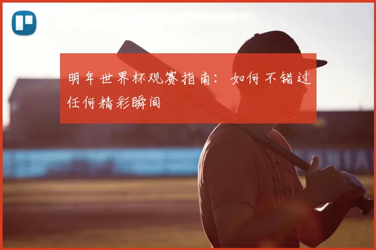 明年世界杯观赛指南：如何不错过任何精彩瞬间
