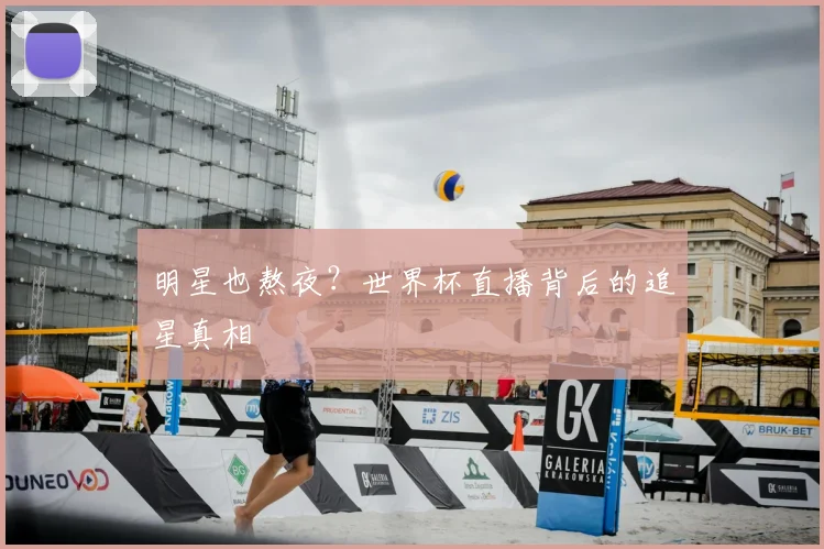 明星也熬夜？世界杯直播背后的追星真相